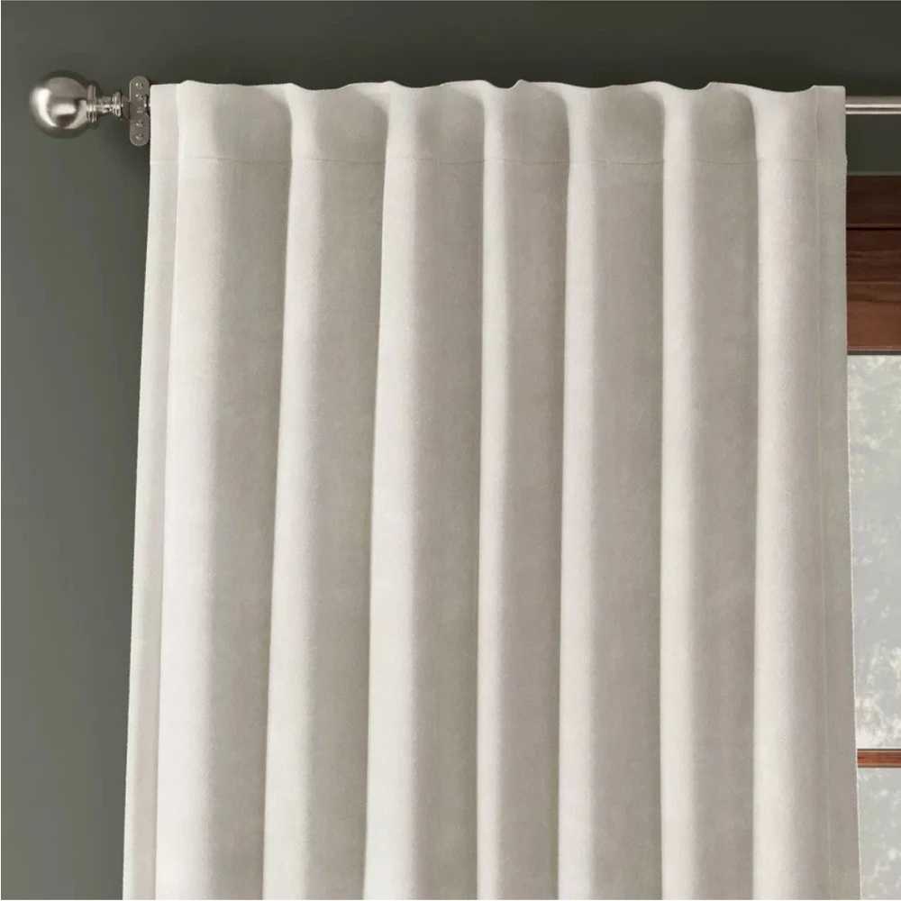 Blackout Chenille 1/ Curtain Panel - Threshold 50” x 95”